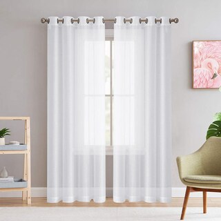 Foto 1 | Cortinas Translúcidas 140 x 220 cm Blancas