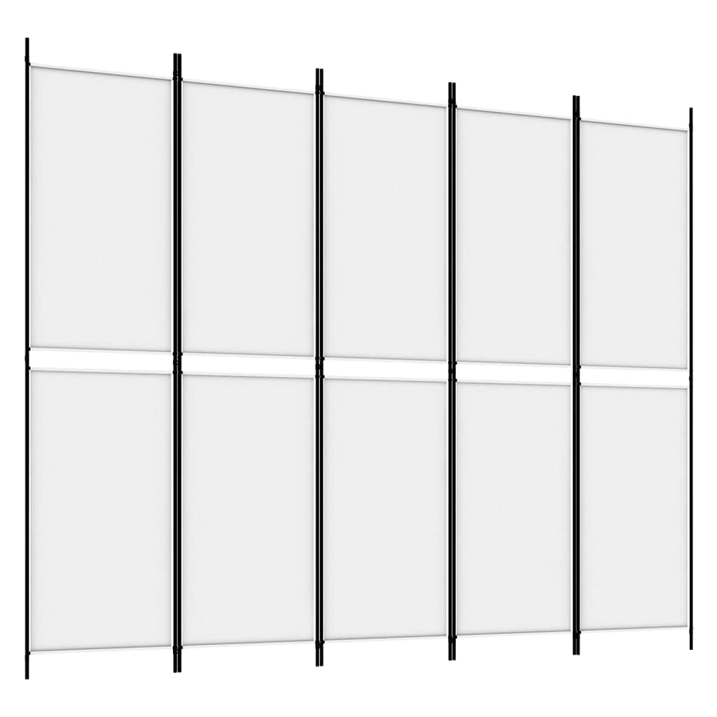 Foto 2 pulgar | Separador De Ambientes Vidaxl  5 Paneles  Tela Blanca  250 X 200 Cm - Venta Internacional.