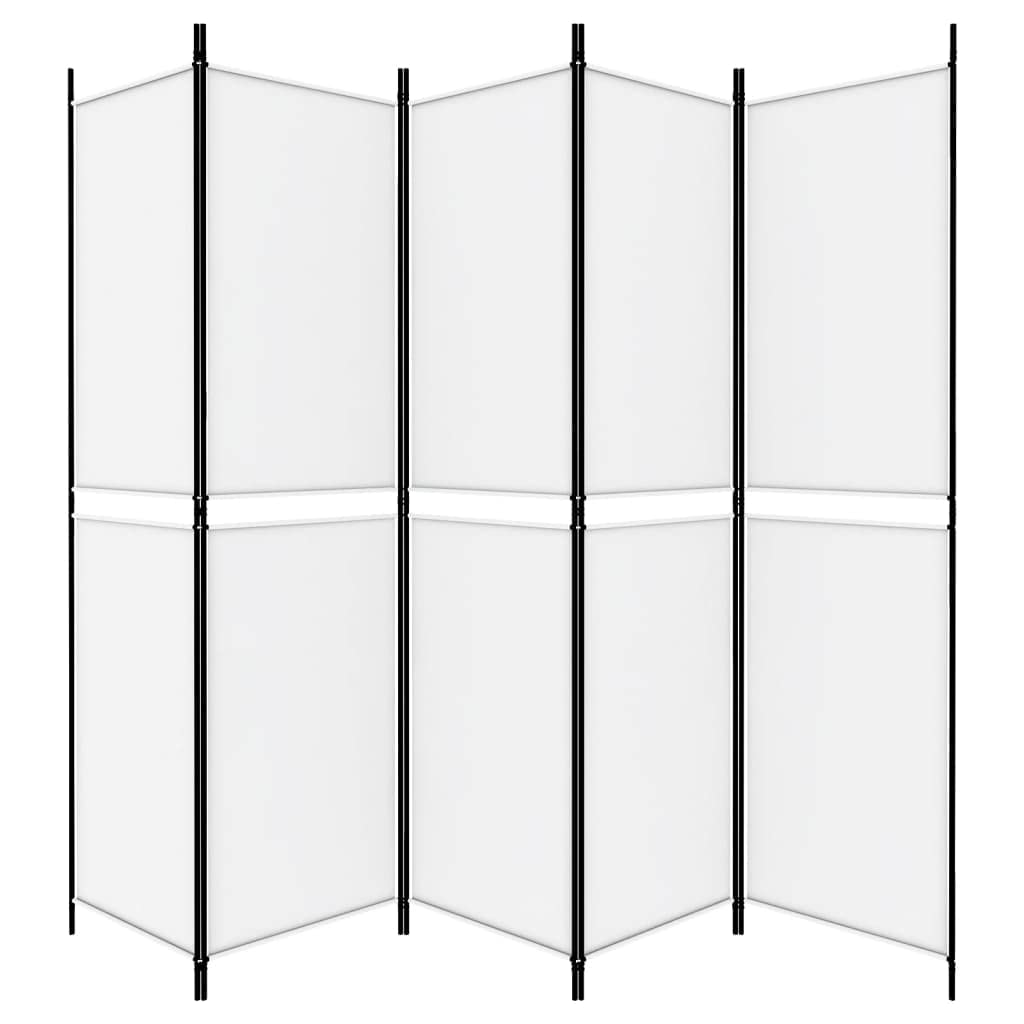 Foto 6 pulgar | Separador De Ambientes Vidaxl  5 Paneles  Tela Blanca  250 X 200 Cm - Venta Internacional.
