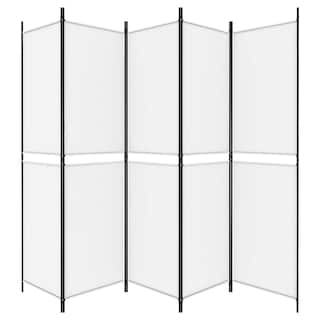 Foto 5 | Separador De Ambientes Vidaxl 5 Paneles Tela Blanca 250 X 200 Cm - Venta Internacional.