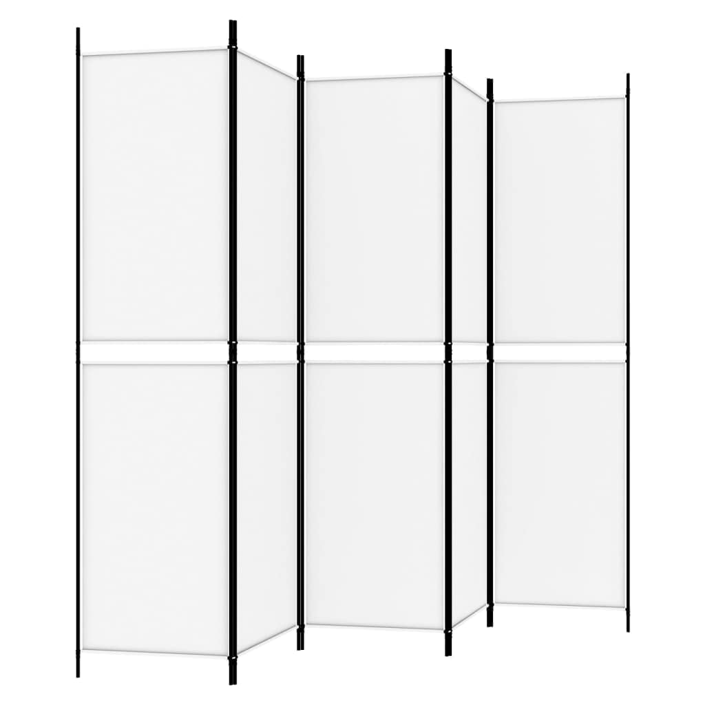 Foto 7 pulgar | Separador De Ambientes Vidaxl  5 Paneles  Tela Blanca  250 X 200 Cm - Venta Internacional.