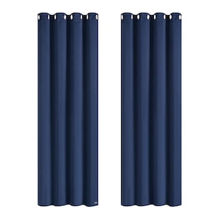 Foto 1 | Cortinas Para Ventana 264x137cm Eo Safe Imports Esi-20448 Azul Marino