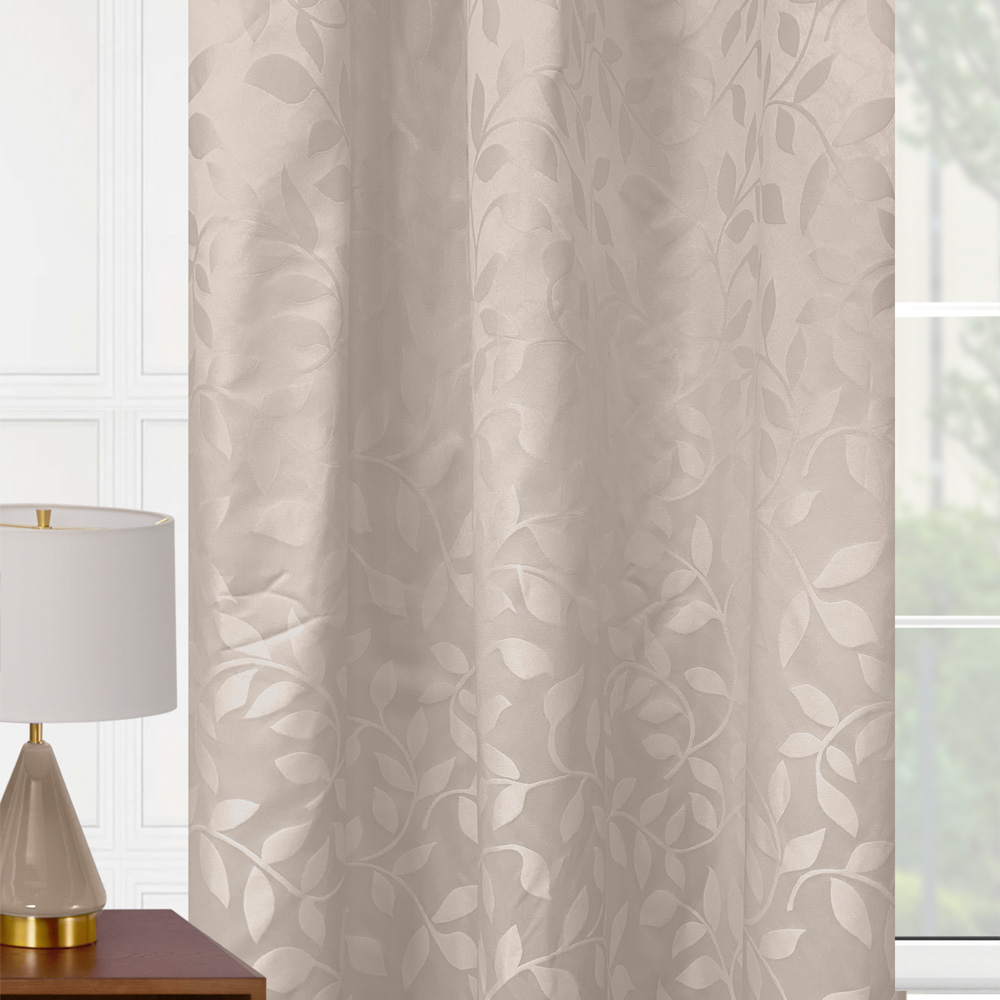 Foto 2 | Cortinas Elefantito Hogar Jacquard 2 Paneles Beige de 1.45 X 2.15 m C/U