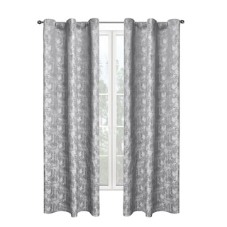 Foto 1 | Cortinas Elefantito Hogar Jacquard 2 Paneles Grises de 1.45 X 2.15 m C/U