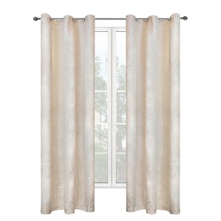 Foto 1 | Cortinas Elefantito Hogar Jacquard 2 Paneles Beige de 1.45 X 2.15 m C/U