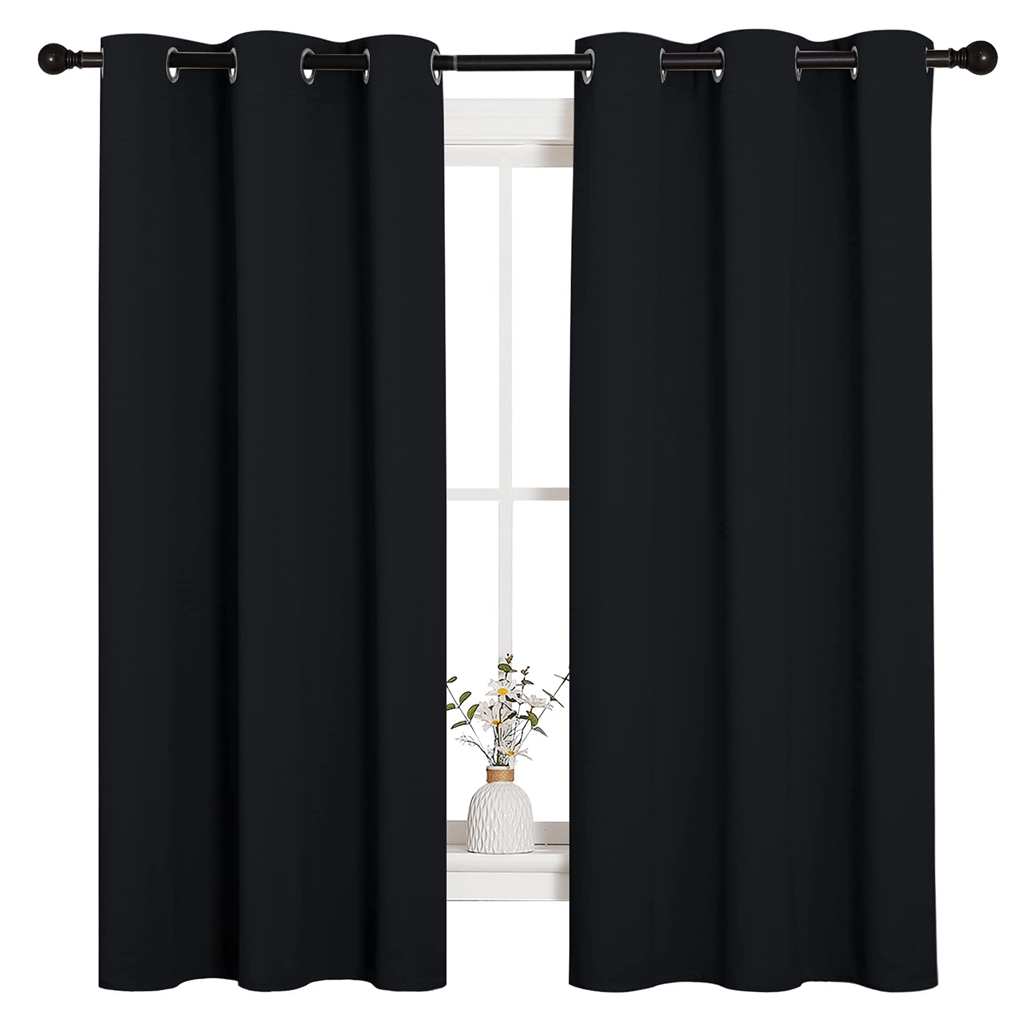 Foto 2 pulgar | Cortinas Opacas Nicetown Para Halloween, 42 X 160 Cm, Color Negro - Venta Internacional.