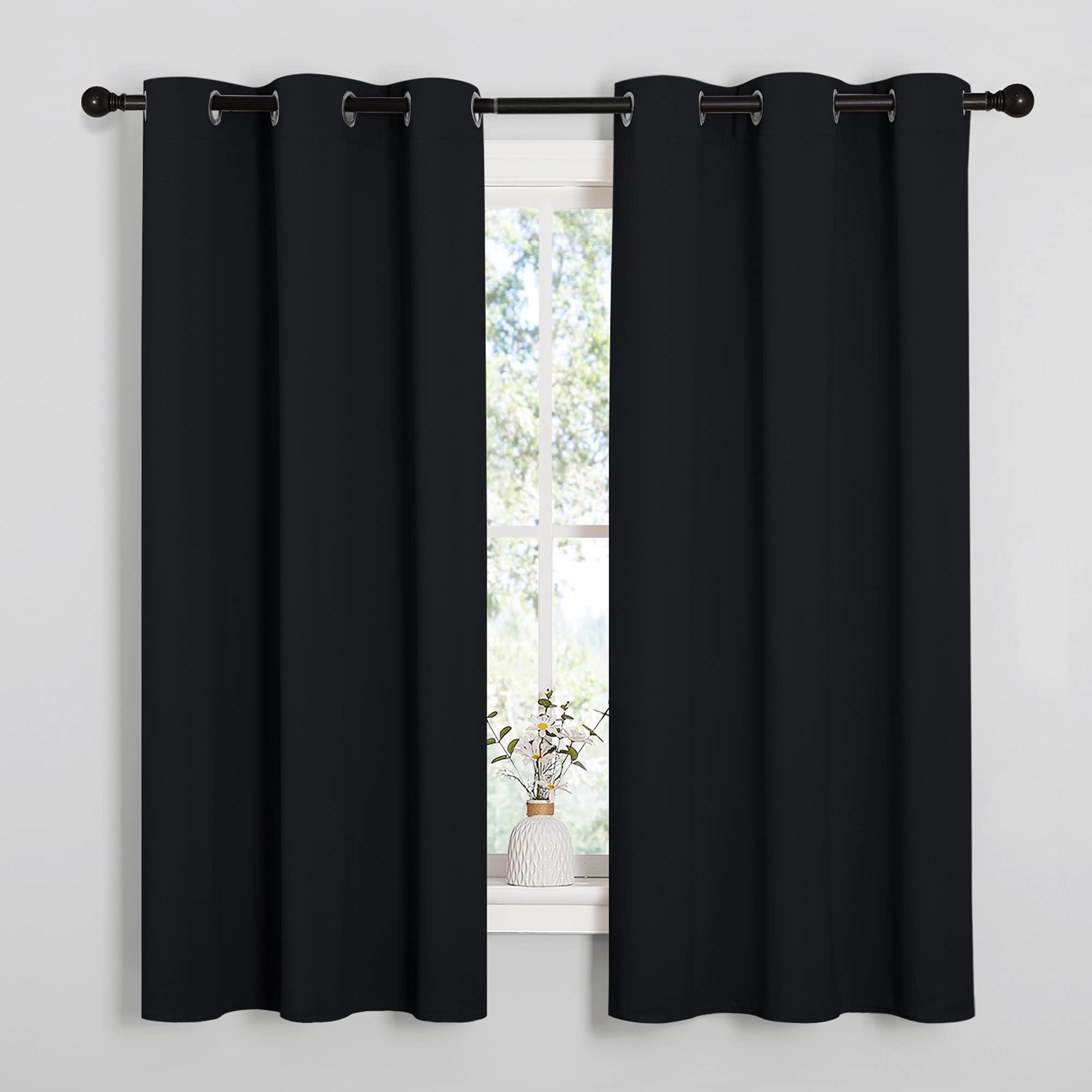 Foto 3 pulgar | Cortinas Opacas Nicetown Para Halloween, 42 X 160 Cm, Color Negro - Venta Internacional.