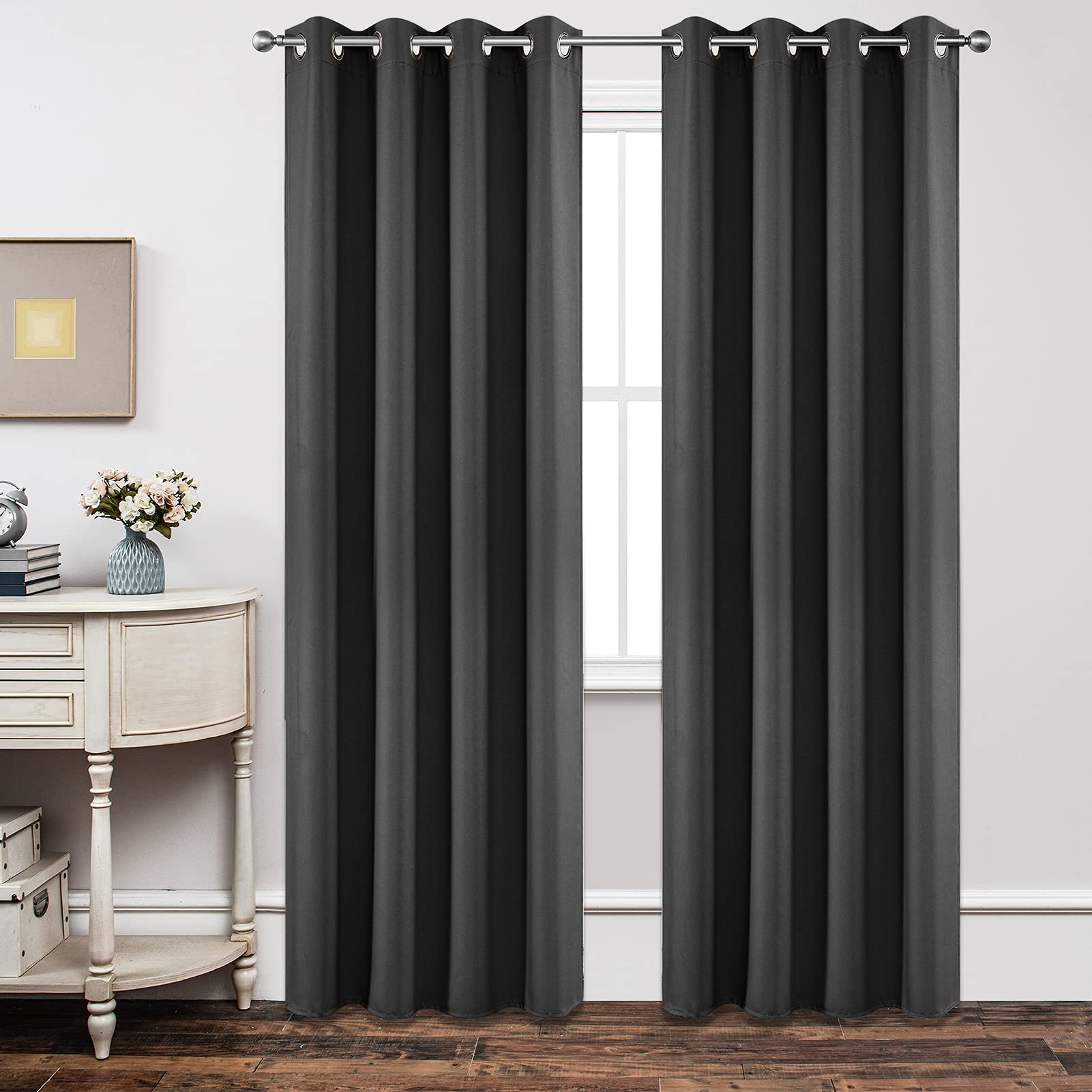 Cortinas Opacas Joydeco Con Aislamiento Térmico De 214 Cm, 2 Paneles - Venta Internacional.