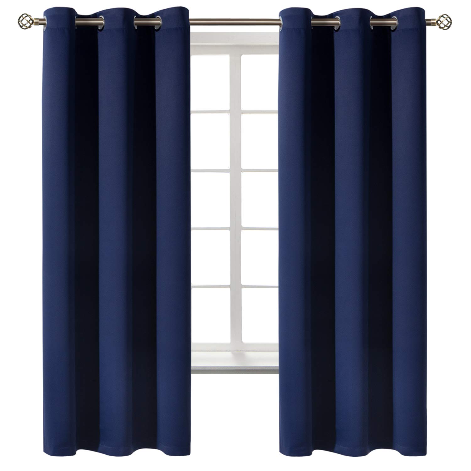 Foto 2 pulgar | Cortinas Opacas Bgment Con Aislamiento Térmico, Azul Marino, 42 X 63 Cm - Venta Internacional.