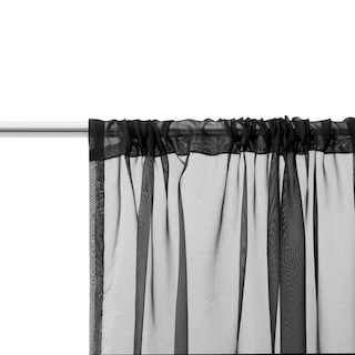 Foto 2 | Cortinas Transparentes Dreaming Casa Negras 260 x 260 cm - Venta Internacional