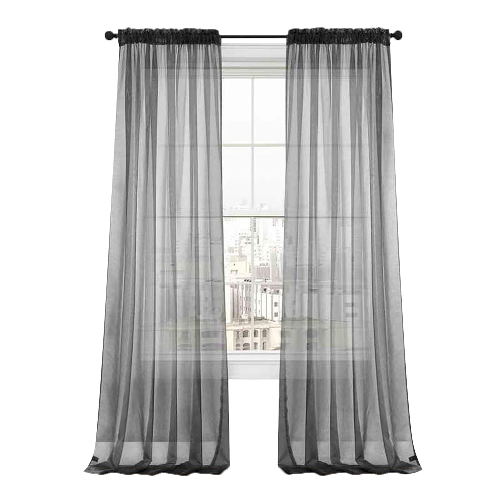 Foto 1 | Cortinas Dreaming Transparentes 2 Paneles-Venta Internacional