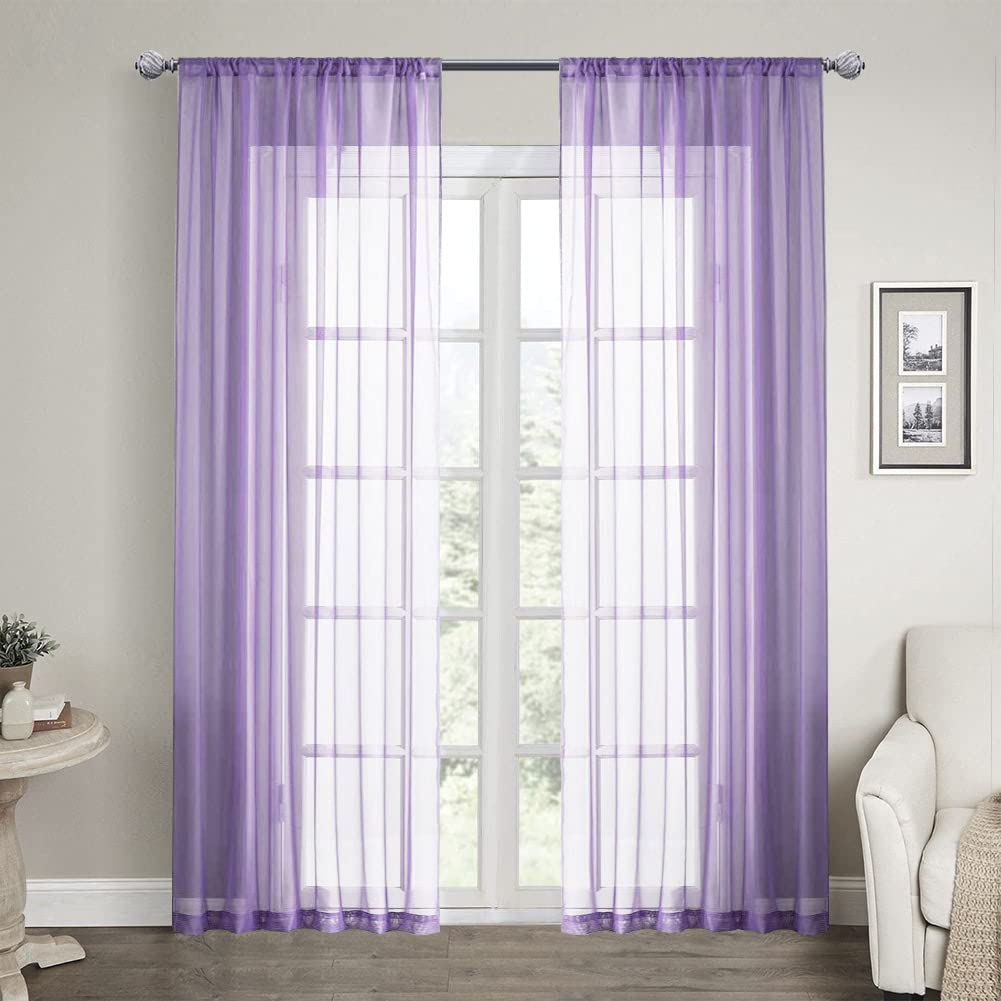 Cortinas Transparentes Dreaming Casa Moradas 213 x 213 cm - Venta Internacional