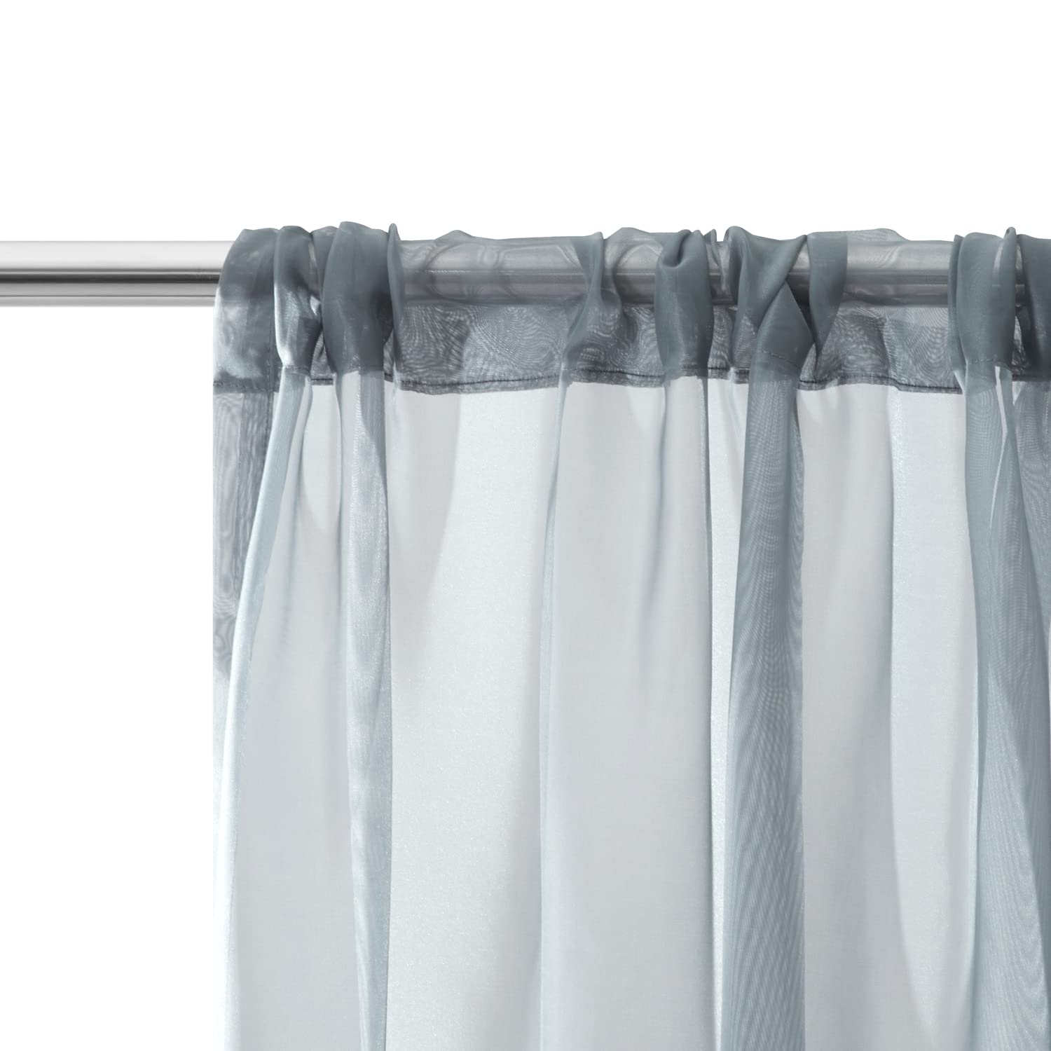 Foto 2 | Cortinas Transparentes Dreaming Casa 260 X 260 Cm Color Gris - Venta Internacional