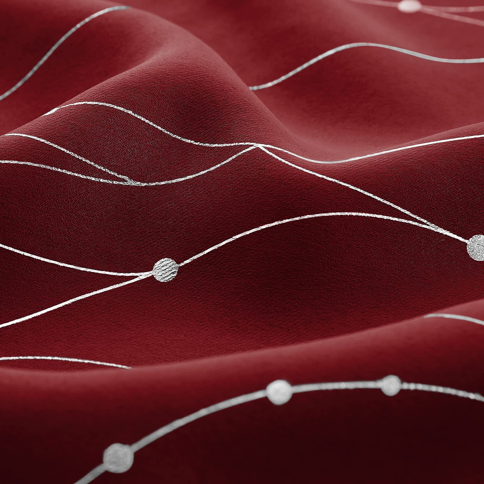 Foto 4 | Cortinas Homeideas Borgoña - Roja  2 Paneles - Venta Internacional