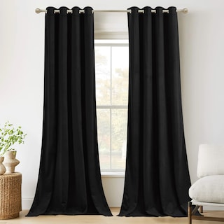 Foto 1 | Cortinas Ryb Home Negras de 2 Paneles-Venta Internacional