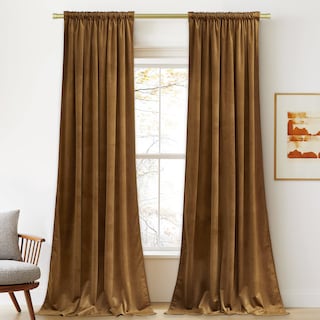 Foto 2 | Cortinas de Terciopelo Stangh de 120 Pulgadas para Sala color Verde Vintage - Venta Internacional