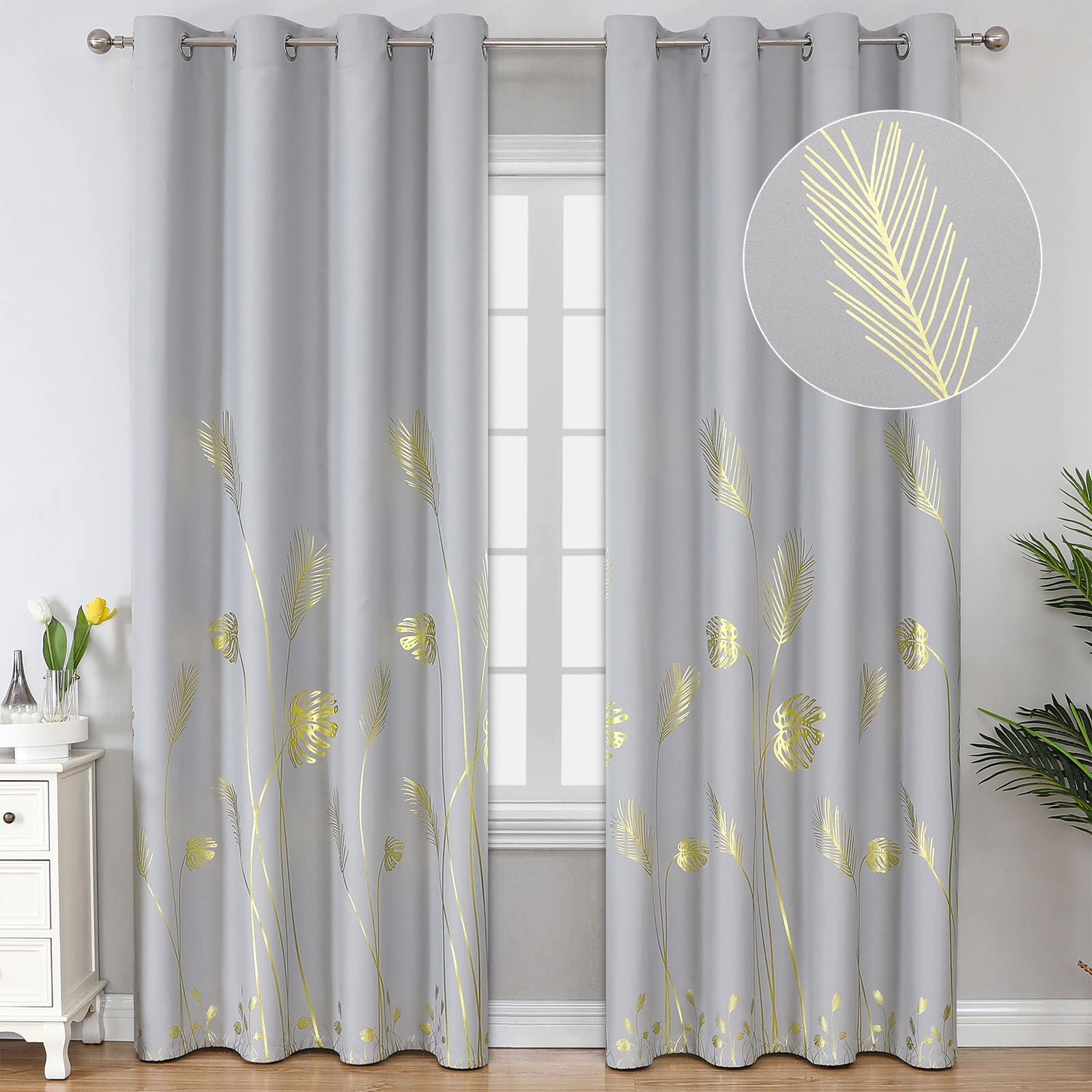 Cortinas Opacas Estelar Textiler Gris Claro 214 X 213 cm - Venta Internacional