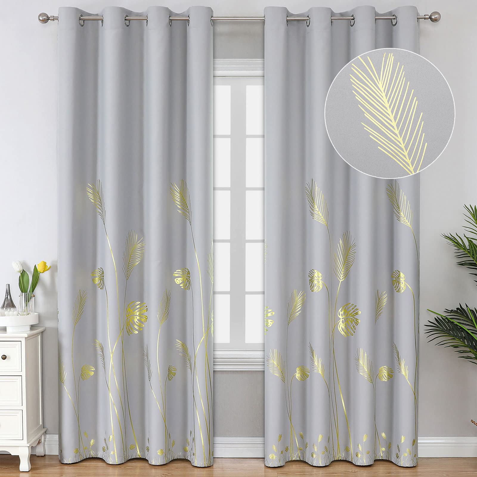 Foto 1 | Cortinas Opacas Estelar Textiler Gris Claro 214 X 213 cm - Venta Internacional