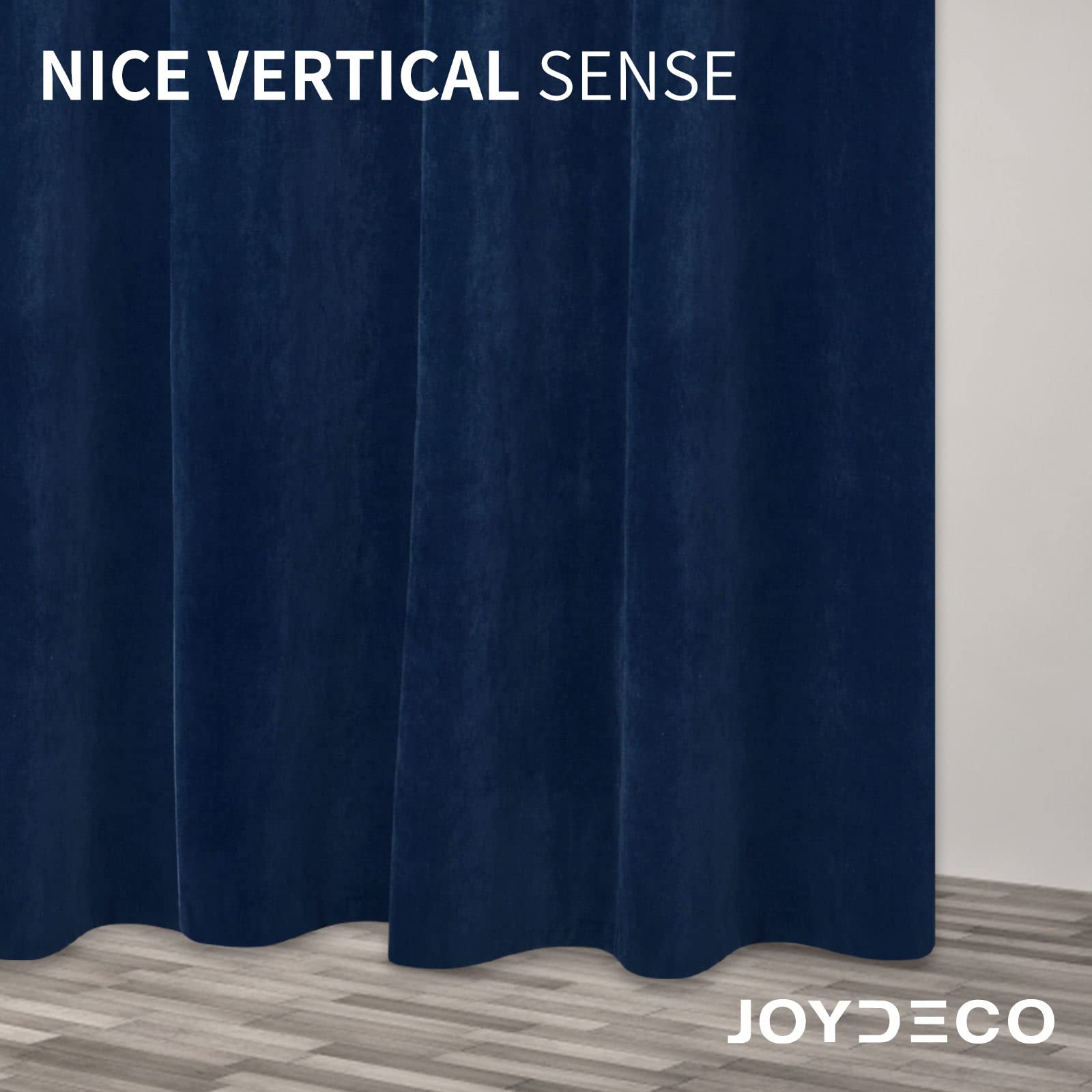 Foto 7 pulgar | Cortinas Joydeco de Terciopelo Azul Real 213 x 213 cm 80% -90% Opacas - Venta Internacional