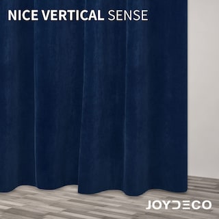 Foto 6 | Cortinas Joydeco de Terciopelo Azul Real 213 x 213 cm 80% -90% Opacas - Venta Internacional
