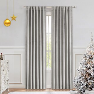 Foto 1 | Cortinas de Terciopelo Opacas Central Park 132 x 213 cm 2 Paneles - Venta Internacional