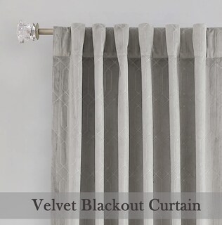 Foto 7 | Cortinas de Terciopelo Opacas Central Park 132 x 213 cm 2 Paneles - Venta Internacional