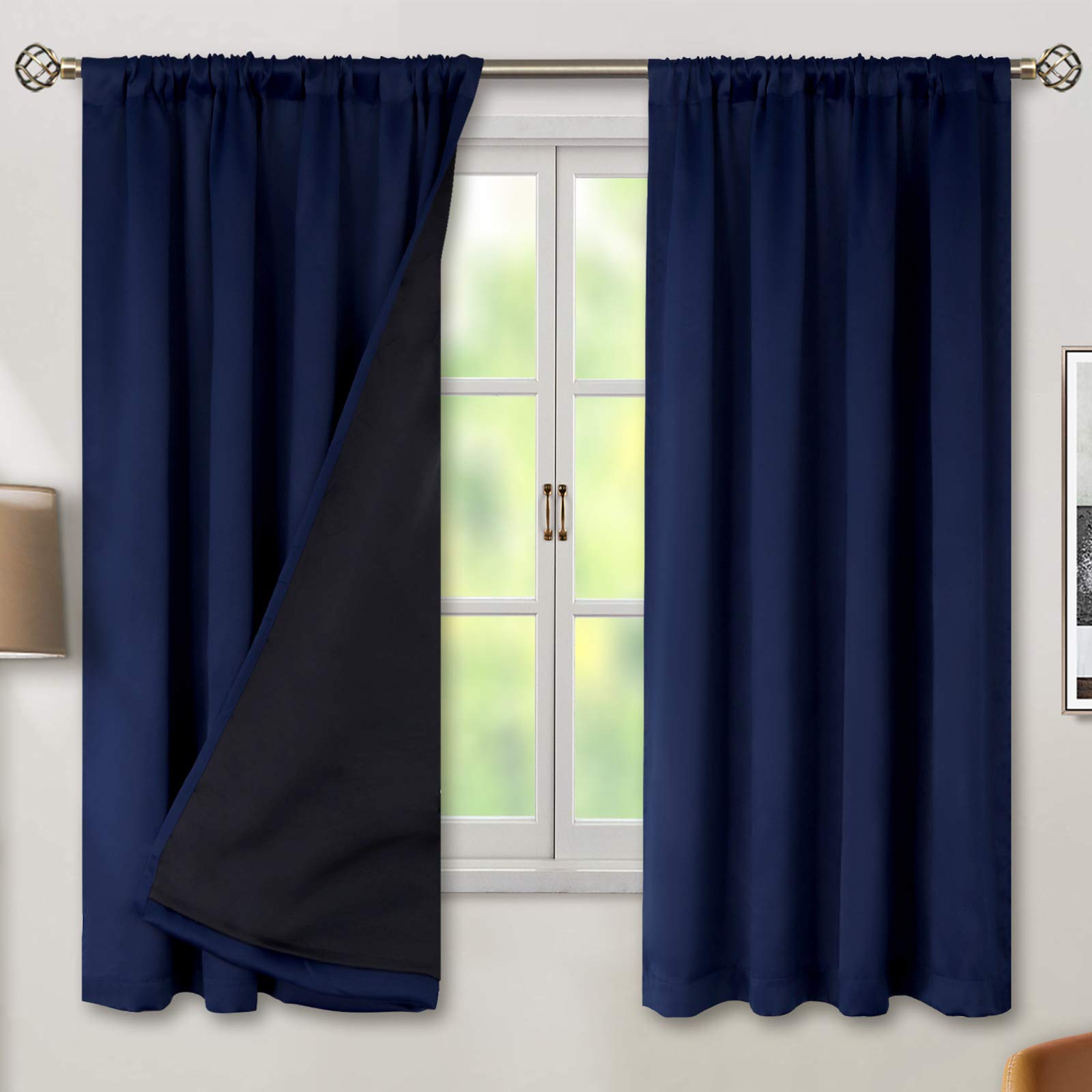 Cortinas BGment con Aislamiento Térmico 100% Opacas 107 x 160 cm - Venta Internacional