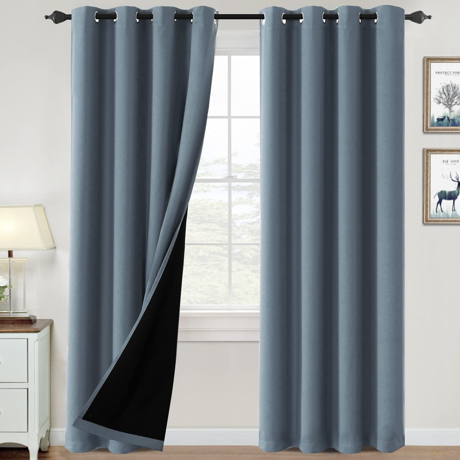 Cortinas H.versailtex 100% Opacas Con Aislamiento Térmico X2 - Venta Internacional.