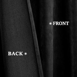 Foto 6 | Cortinas Homeideas Negras de 2 Paneles-Venta Internacional