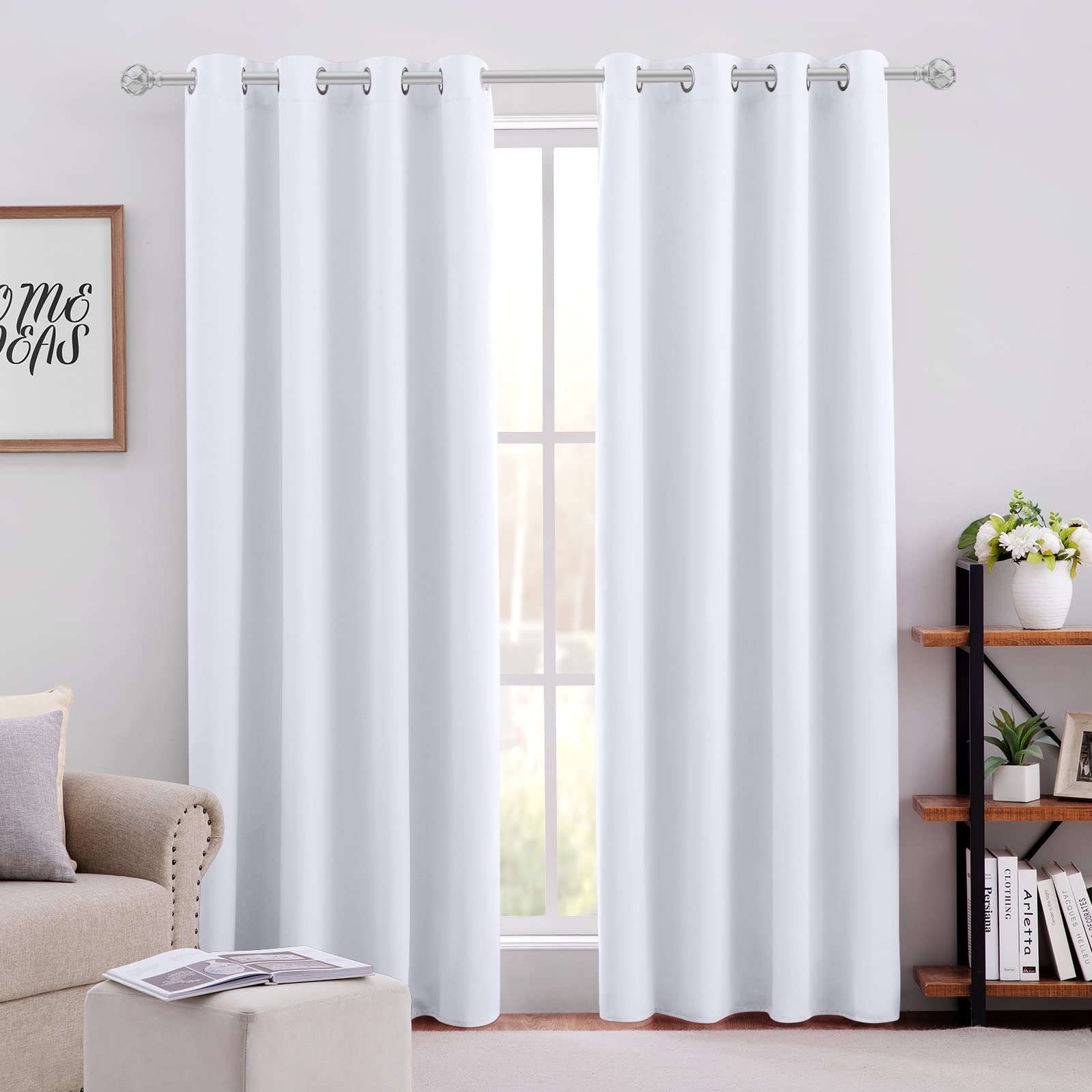 Foto 2 pulgar | Juego de 2 Paneles de Cortinas Homeideas Color Blanco 132 x 213 cm - Venta Internacional