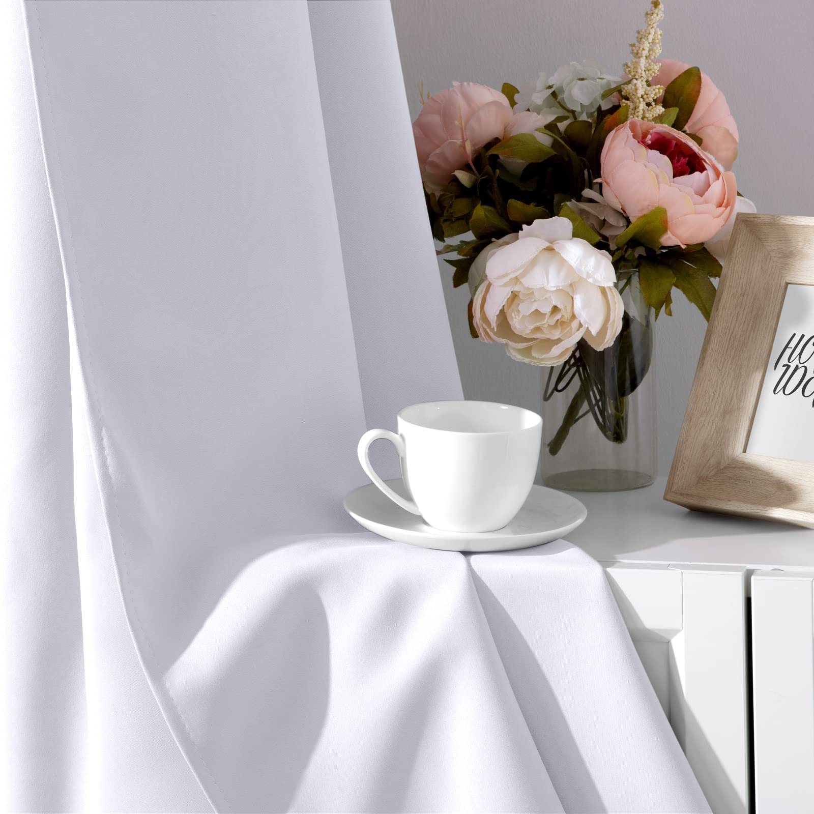 Foto 5 | Juego de 2 Paneles de Cortinas Homeideas Color Blanco 132 x 213 cm - Venta Internacional
