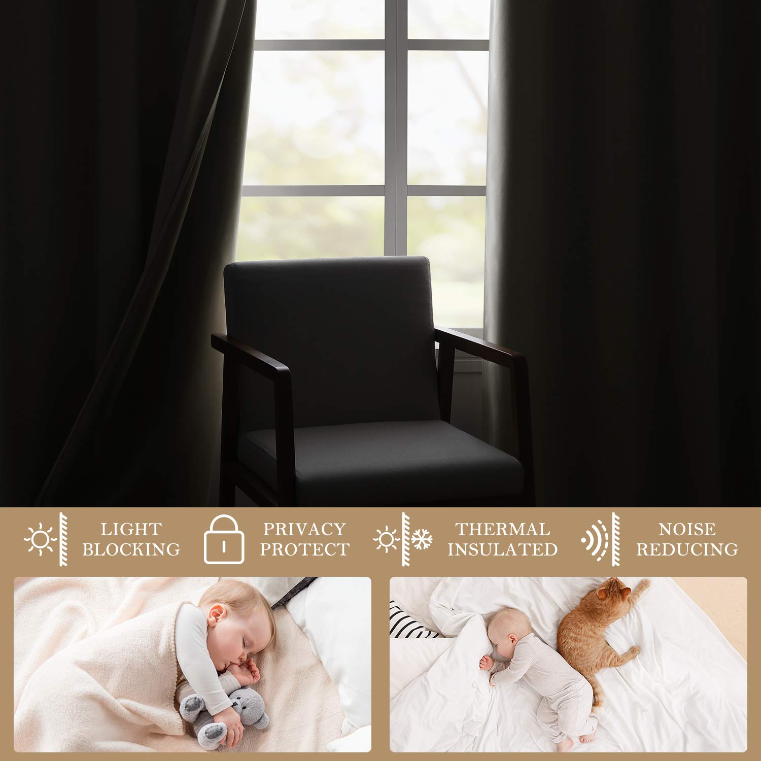 Foto 4 pulgar | Cortinas Homeideas de 240 x 245 cm-Venta Internacional