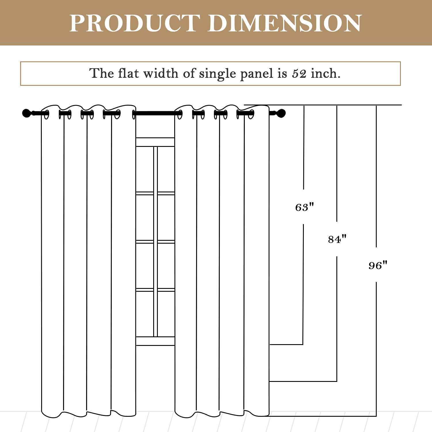 Foto 8 pulgar | Cortinas Homeideas de 240 x 245 cm-Venta Internacional
