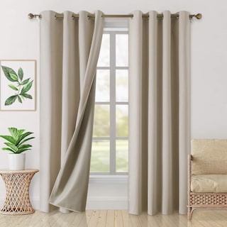 Foto 1 | Cortinas Opacas Homeideas de Lino Sintético - Venta Internacional