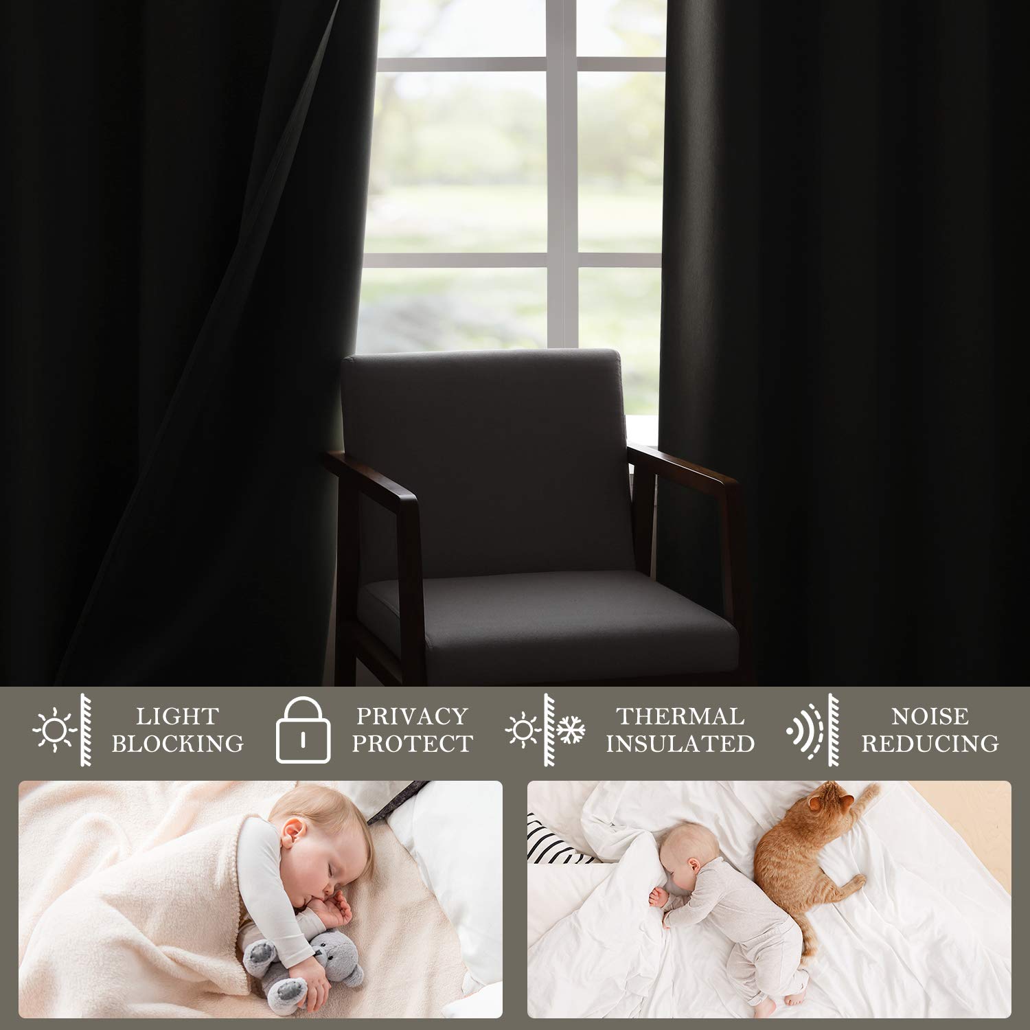 Foto 4 pulgar | Cortinas Opacas Homeideas de Lino Sintético - Venta Internacional
