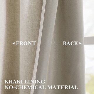 Foto 5 | Cortinas Opacas Homeideas de Lino Sintético - Venta Internacional