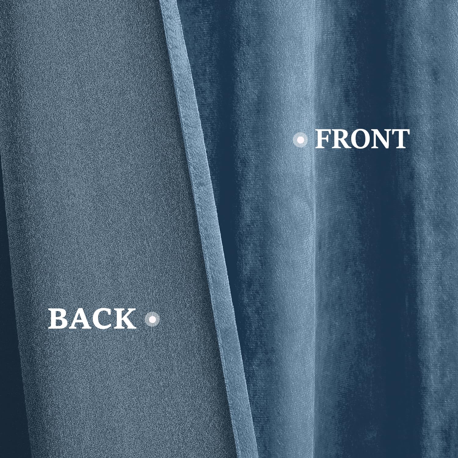 Foto 7 pulgar | Cortinas Homeideas Terciopelo Azul 132 x 244 cm 2 Paneles - Venta Internacional