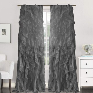 Foto 1 | Cortinas De Gasa Transparente Con Volantes De La Colección Sweet Home - Venta Internacional.