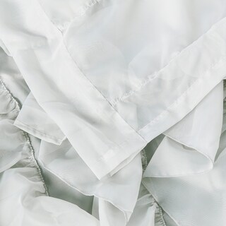Foto 3 | Cortinas De Gasa Transparente Con Volantes De La Colección Sweet Home, 160 X 130 Cm - Venta Internacional.