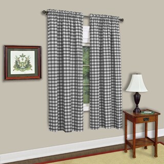 Foto 1 | Panel De Cortina Sweet Home Collection Buffalo Check Taupe 63 Cm - Venta Internacional.