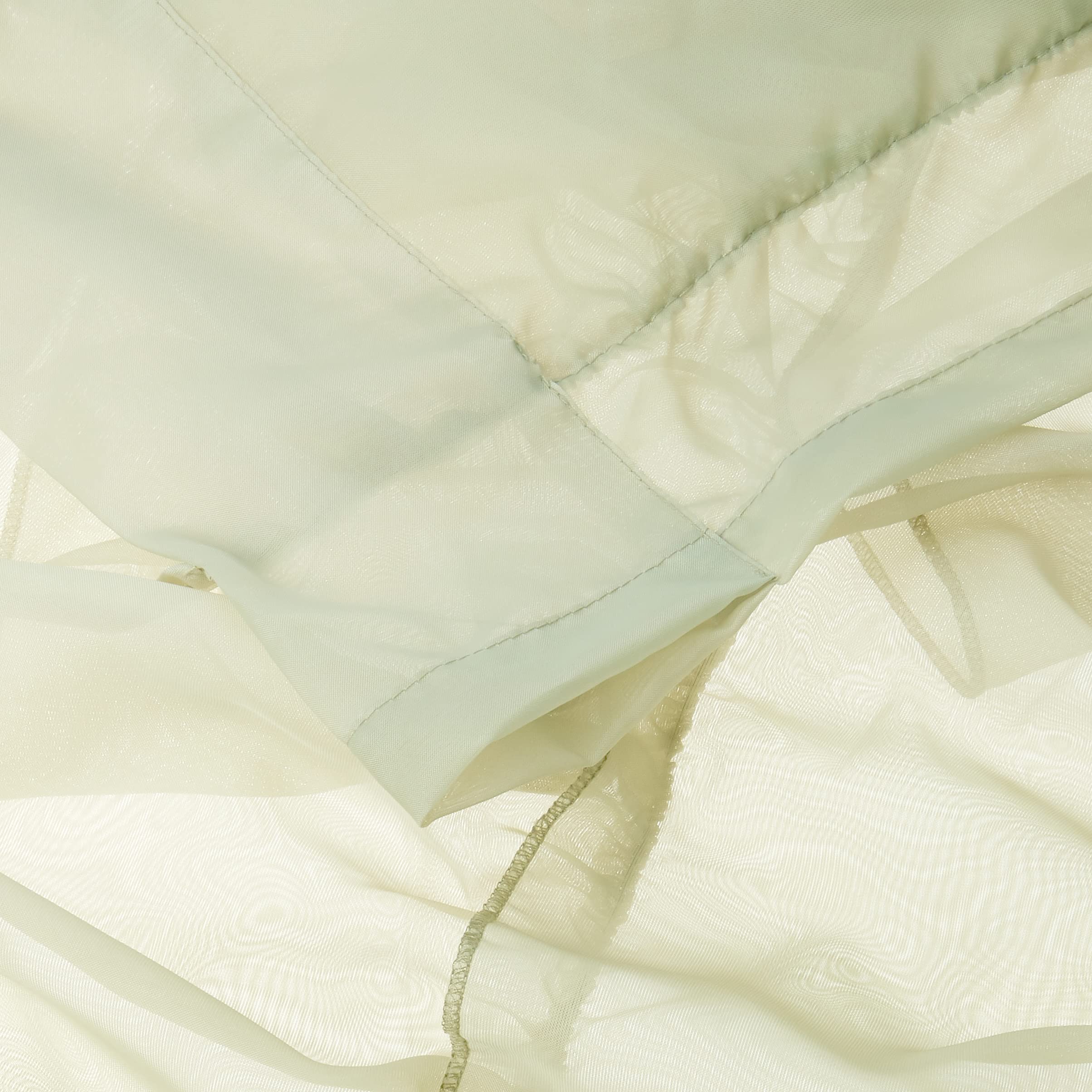 Foto 3 | Cortinas De Gasa Transparente Con Volantes De La Colección Sweet Home - Venta Internacional.