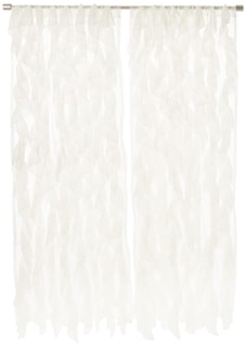 Foto 1 | Cortinas De Gasa Transparente Con Volantes De La Colección Sweet Home - Venta Internacional.