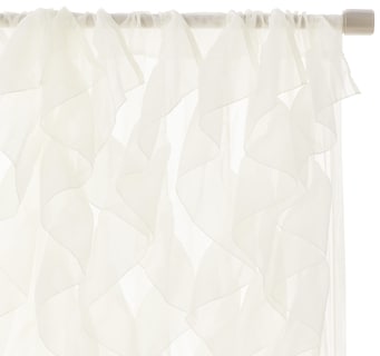 Foto 2 | Cortinas De Gasa Transparente Con Volantes De La Colección Sweet Home - Venta Internacional.