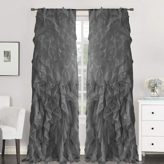 Foto 1 | Cortinas De Gasa Transparente Con Volantes De La Colección Sweet Home - Venta Internacional.