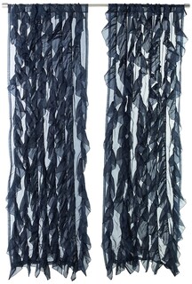 Foto 1 | Cortinas Sweet Home Collection Sheer Voile Waterfall Azul - Venta Internacional.