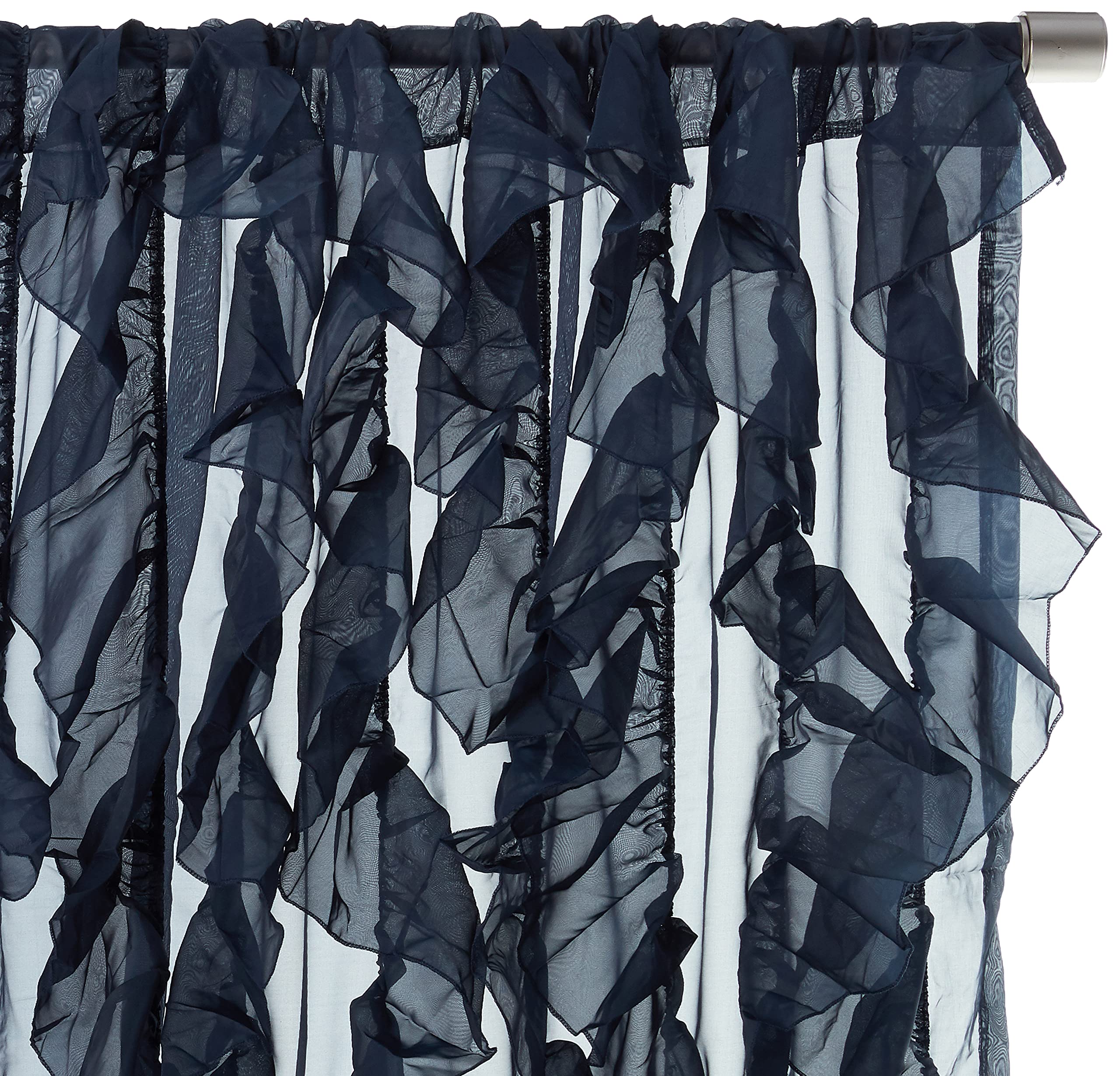 Foto 3 pulgar | Cortinas Sweet Home Collection Sheer Voile Waterfall Azul - Venta Internacional.