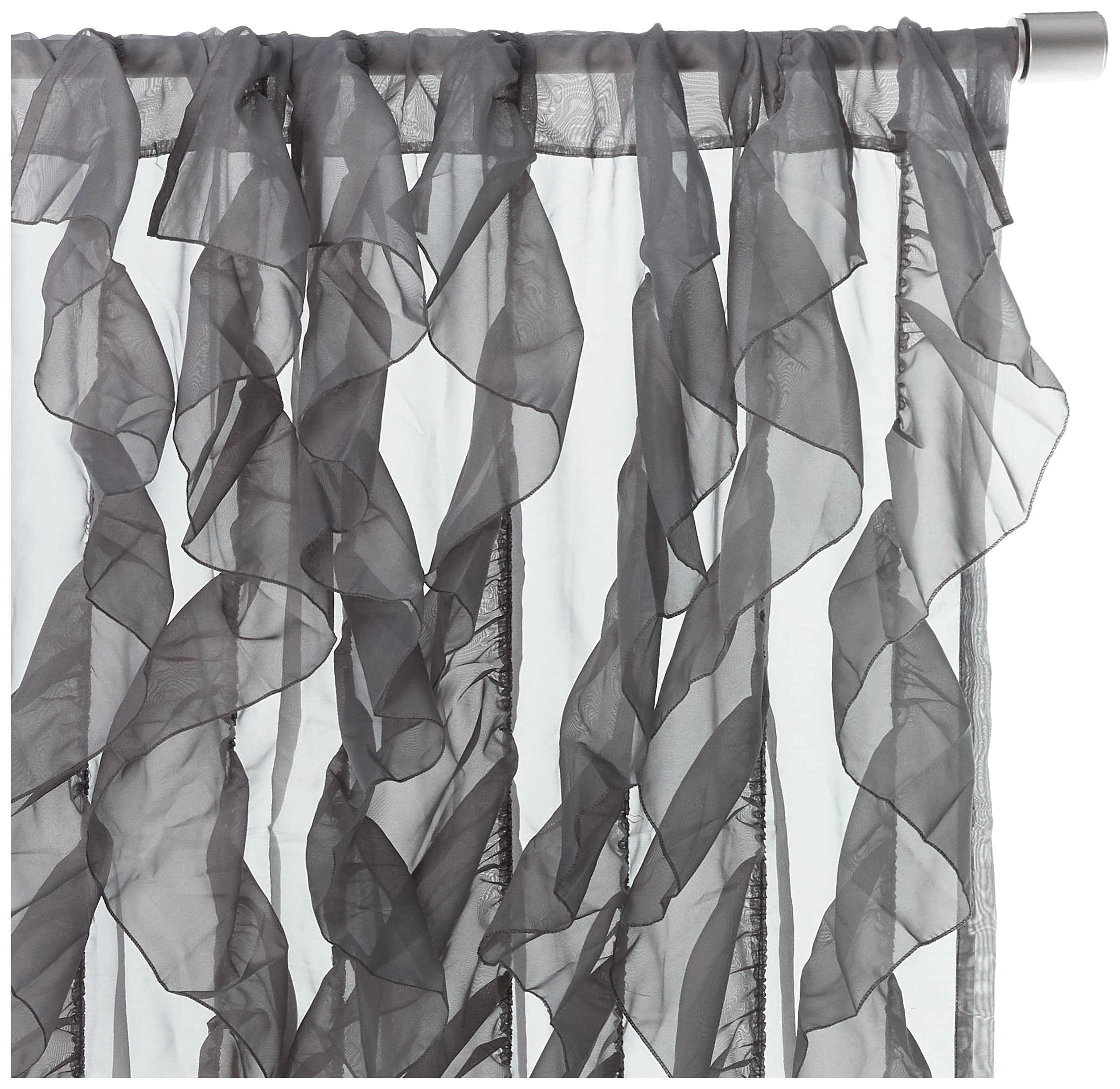 Foto 2 | Cortinas De Gasa Transparente Con Volantes De La Colección Sweet Home - Venta Internacional.