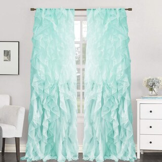 Foto 1 | Cortinas De Gasa Transparente Con Volantes De La Colección Sweet Home - Venta Internacional.
