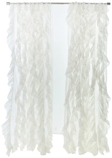 Foto 1 | Cortinas De Gasa Transparente Con Volantes De La Colección Sweet Home - Venta Internacional.