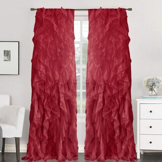 Foto 1 | Cortinas Sweet Home Collection, Gasa Transparente, Color Burdeos, 84 X 127 Cm - Venta Internacional.